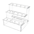 thumbnail image 4 of 12 Hoyos Acrílico Pastel Decoración Pantalla Soporte De Tablero De Acrílico Base Estante, 4 of 9