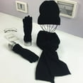 thumbnail image 2 of Aoochasliy Winter Gloves Summer Clothes Hat, Gloves, Scarf Set, Women's Warm Woolen Hat, Long Scarf, 3-in-1 Winter Thick, 2 of 6