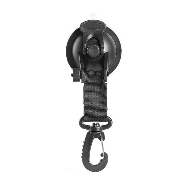 Universal Car SUV Windshield Suction Car Windshield Cup Hook Handbag Flashlight Portable Window Sucker Hanger with Snap Hooks Round
