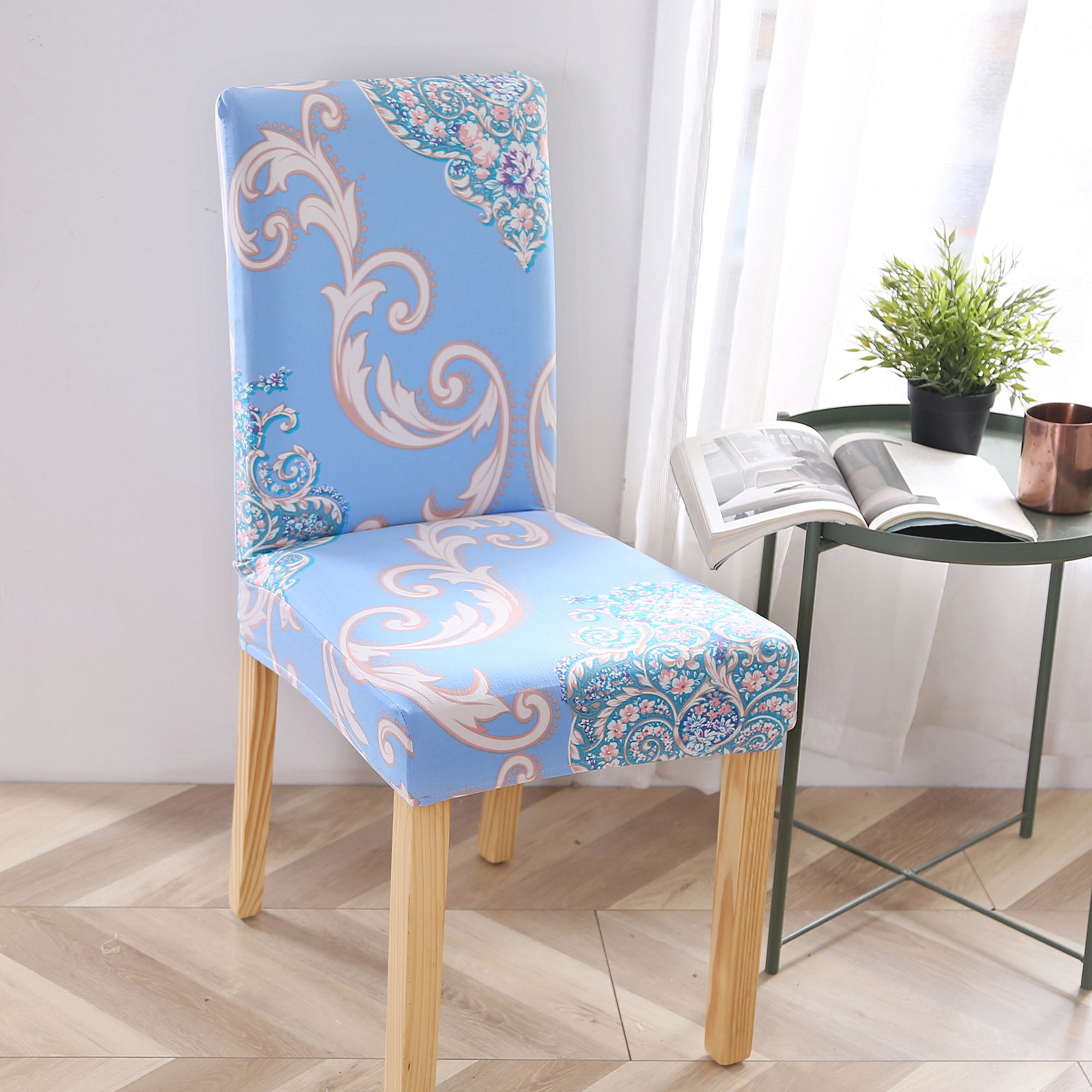 Details about   1/6PC Spandex Stretch Chair Covers For Wedding Banquet Party Décor Dining Room 