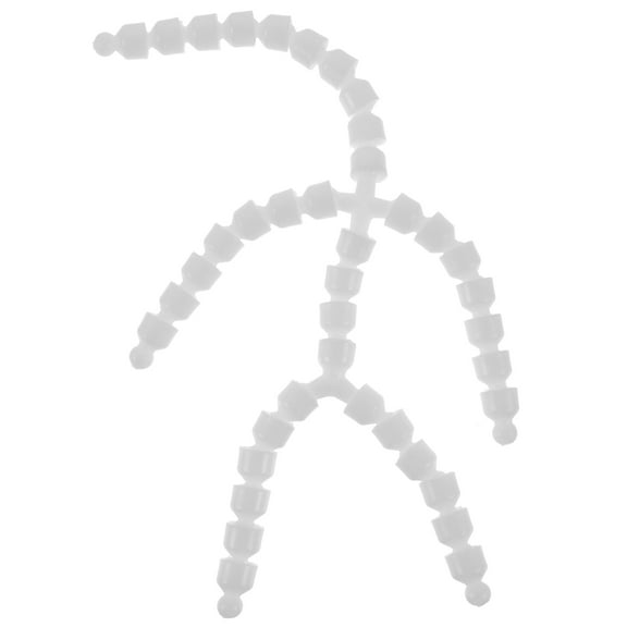 3pcs Movable Body Joint Skeletons with Plastic Socket Connectors for Crafting Plush Dolls and Soft Limb Making Supplies