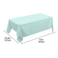 thumbnail image 3 of CuiLiyq Solid Color Disposable Square Tablecloth, Party Tablecovers, Table Cloths for BBQ, Picnic, Birthday, Wedding Parties (54" x 72", Macaron Green), 3 of 7