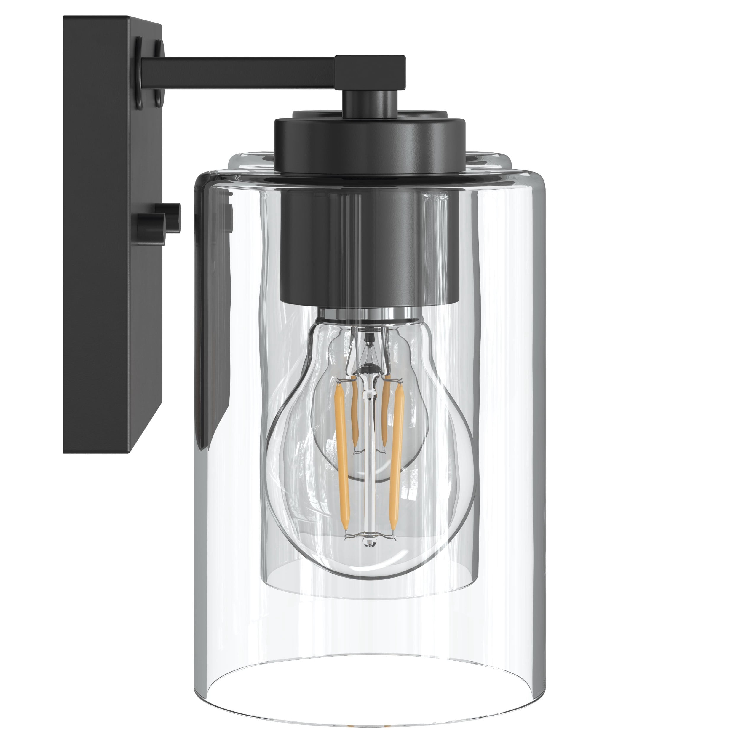 Mainstays 2-Light Vanity Light with Clear Glass Shades