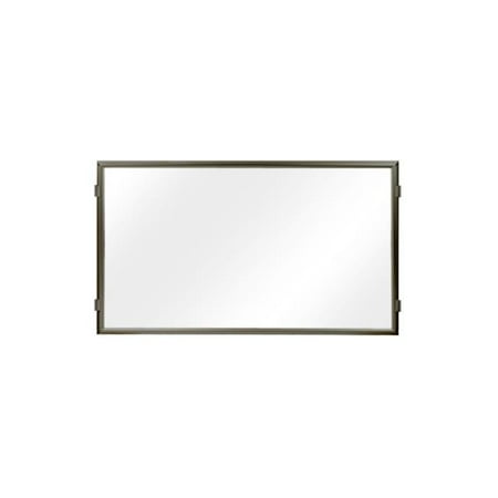 Lavi Industries 50-HFP1001-MB-CL Hinged Frame Sign Panel And Barrier, Matte Black