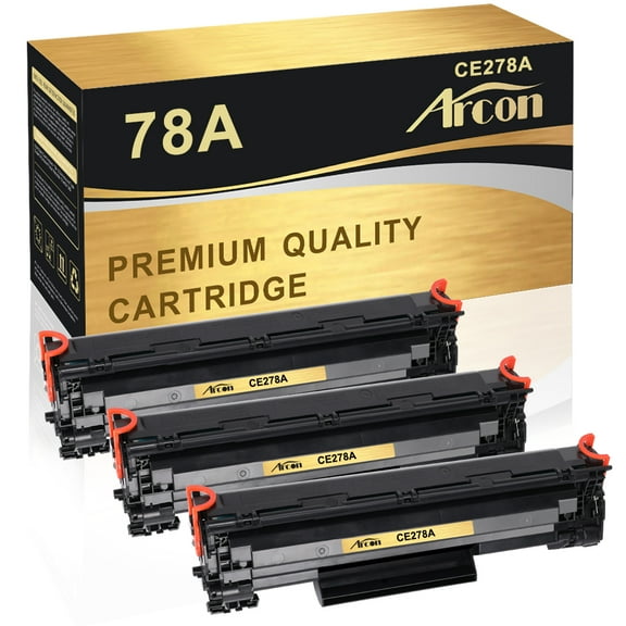 Arcon 3-Pack Compatible Toner for HP 78A CE278A works with LaserJet M1536 MFP M1536DNF P1606DN P1560 P1566 P1606 Printers (Black)