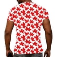 thumbnail image 6 of UVEASISHA Canadian Flag Graphic Tees for Men Distressed Maple Leaf Print Short Sleeve T-Shirts Big and Tall Slim Fit Gym Workout Shirts Red XXL, 6 of 9