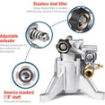 thumbnail image 5 of YAMATIC 7/8" Vertical Pressure Washer Pump, 3000 PSI @ 2.5 GPM, Replacement for GCV160, GCV190, Ryobi, Troy-Bilt, Homelite Power Washers, Rear Inlet/Outlet, 5 of 7