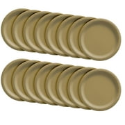 Go Brightly 8.5 Inch Gold Lunch Plates 16 ea