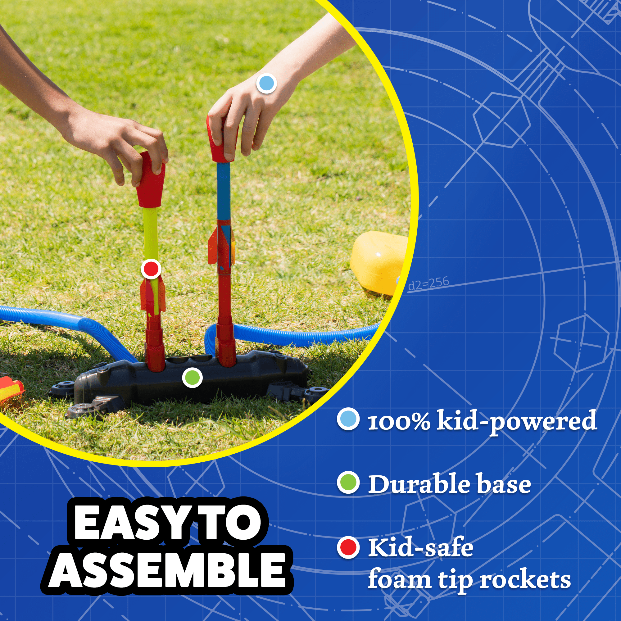 Stomp Rocket Dueling, 4 Rockets