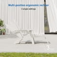 thumbnail image 6 of CHYVARY 3-Position Adjustable Foldable Adirondack Chairs Set of 4, Heavy Duty HDPE Patio Furniture with Cup Holder, All-Weather Deck Seating, White, 6 of 9