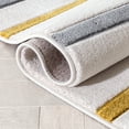 thumbnail image 4 of Well Woven Fiora Gold Modern Geometric Stripes & Boxes Pattern Runner Rug (2'7" x 9'10"), 4 of 8