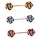 thumbnail image 1 of 6x Protector De Pezón Con Forma De Flor De Rosa, Piercing Para El Cuerpo, Piercing Para El Pezón, Anillos Para El Pezón Para Mujeres Y Damas, 1 of 8