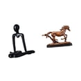 thumbnail image 1 of Figura de escritorio de pensador, escultura abstracta, caballo en miniatura, adorno coleccionable hecho de material PP, adecuado para oficinas,, 1 of 8