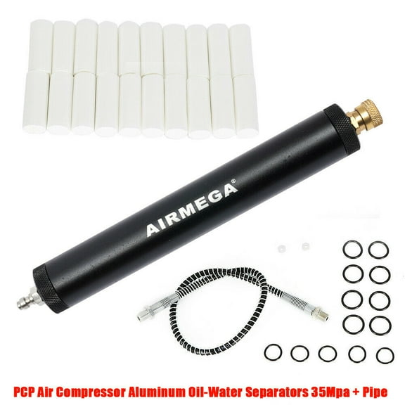 Air Compressor Filter Oil Water Separator for High Pressure Scuba Inflator Aviation Aluminum Air Filter Oil-water Separator Fluid Activated Carbon High Pressure Air Filter Oil Water Separator