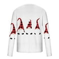 thumbnail image 5 of Honeeladyy Men's 3D Print T-Shirts Christmas Print Tee Long Sleeve Round Neck Pullover Tops #Gl-White-XL, 5 of 5