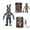 3pc #E19, variant on FNAF Action Figures - Five Nights at Freddy's Action Figures- Security Breach - Glamrock Chica, Glamrock Freddy, Montgomery Gator, Roxanne Wolf and Vanny, Halloween Decor