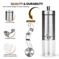 thumbnail image 2 of Molinillo de Café Manual,Molinillo de Café Manual de Acero Inoxidable con Manejar Plegable,Molinillo de Café en Grano Ajustable, 2 of 5