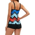 thumbnail image 6 of Aunavey Tankini Bathing Suits for Women Tummy Control Swimsuits Two Piece Swimwear Tank Top with Boyshorts, 6 of 7
