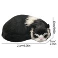 thumbnail image 3 of ABPWLY Toys Simulation Cat Toy Realistic Plush Model Artificial Fur Educational Gift for Kids Collection 21x17x6cm Outdoor Toys, 3 of 6
