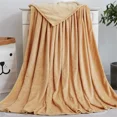 thumbnail image 3 of Manta de franela polar para adultos y niños, suave, cálida, para cama, sencilla, de color sólido, transpirable, 3 of 5
