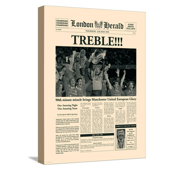 Art.com The Treble Stretched Canvas Print Wall Art by The Vintage Collection, 12" x 16"