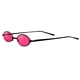 thumbnail image 1 of Gafas de sol ovaladas Yuyangstore Gardendecor2016 estilo vintage góticas de metal pequeño Lente rosada + marco negro, 1 of 7