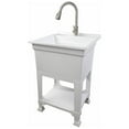 thumbnail image 1 of UTILITYSINKS Freestanding 24-Inch Plastic Compact Utility Sink, (White), 1 of 7