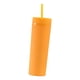 thumbnail image 3 of Tazas portátiles con tapas y s Taza de café Botel de agua Vasos reutilizables de doble capa, para picnics Deportes al aire libre Regalos de naranja Baoblaze Taza de vaso, 3 of 8