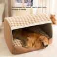 thumbnail image 2 of Autumn and Winter Dog Thousand Birds Check Large Dog Golden Retriever Big Deep Sleep Cat Kennel Pet Kennel, 2 of 17
