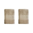 thumbnail image 1 of FBTS Prime Cotton Hand Towels 16x31 inch Extra Soft, Solid Brown 2 per Pack, 1 of 6
