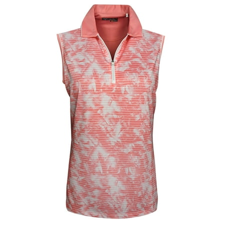 - callaway golf- ladies sleeveless print polo