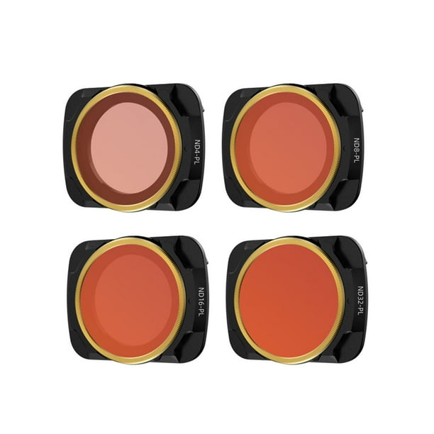 Drone Camera Filter Action Camera Lens Filter Reemplazo para Mavic Air 2, 4pcs, ND4 / PL, ND8 / PL, ND16 / PL, ND32 / PL Methold EL4815-12B
