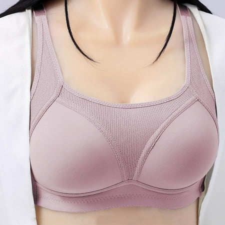Sheghy Wireless Push Up Bra for Women-Seamless Lightweight Comfort T-Shirt Bra Anti-Sagging Everyday Wear/Sports Bras Clearance Purple