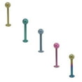thumbnail image 1 of Labret Monroe en Titane Anodisé avec Embout à Bille (16 Gauge) - 5 Couleurs, 1 of 1