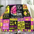 thumbnail image 2 of Girls Basketball Blanket,Basketball Gifts for Girls,Cool Basketball Stuff Accessories,Basketball Gifts for Basketball Lover Basketball Players Girls Women Mom Team 50"X 40", 2 of 6