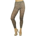 thumbnail image 4 of ToBeInStyle Womens Nylon Footless Tights Hosiery W/Leopard Cheetah Animal Print - Leopard Brown - One Size, 4 of 6