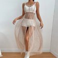 thumbnail image 1 of Mujeres Bikini Coverup See Through Sexy Wrap Dress Malla Perspectiva Protección solar FLhrweasw Nuevo, 1 of 7
