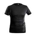 thumbnail image 2 of sususu T Shirts for Men Short Sleeve Pack Crewneck Cotton Blend Tee Shirt Loose Fit Undershirt Tee Tops Bulk Summer Trendy Athletic Short Sleeve Black XXXXXL, 2 of 5