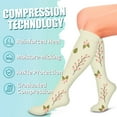 thumbnail image 3 of Compression Socks for Women & Men Circulation(6 pairs)-Graduated Supports Socks for Running, Athletic Sports, 3 of 7