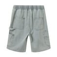 thumbnail image 5 of B91xZ Men's Denim Shorts Slim Fit Stretch Ripped Short Jeans,Light Blue XXL, 5 of 5