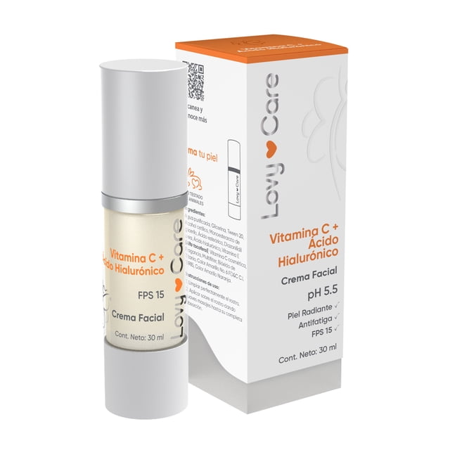 Crema Facial Lovycare Vitamina C y äcido Hialurónico 30 ml