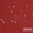 thumbnail image 4 of 2 Pcs Waffle Weave Fabric Tier Curtain, Rod Pocket Waterproof Small Curtain, 4 of 6