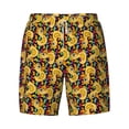 thumbnail image 4 of Lsque Mens Swim Trunks Cartoon Ducks Pattern - Bathing Suit Compression Liner - Beach Swim Shorts Swimwear - (S-3XL) - Stretch Quick Dry -3X-Large, 4 of 9