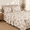 Brown-Queen, variant on Vintage Beige Queen 4pc Cotton Twill Flannel-like Bedding Sheet Set