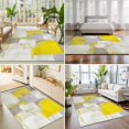 thumbnail image 4 of Large Area Rugs 6'x9', Yellow Carpet Runner Indoor Outdoor Rugs Home Decor Aesthetic, Modern Geometric Grey Oil Painting Abstract Non Slip Mats Washable Accent Rug for Living Room Bedroom, 4 of 8