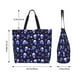 thumbnail image 5 of Disketp Skull flower leaf purple Bolsa Tote Estampada para Mujer, Bolso de Hombro y de Mano para Compras y Viajes, 5 of 8