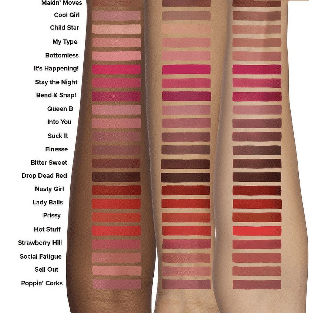 Too Faced Melted Matte Long Wear Lipstick 'Bend & Snap!' 0.23oz/7ml New In Box