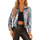 thumbnail image 1 of CHAQUETA METÁLICA LIGERA CON CREMALLERA DE MANGA LARGA BRILLANTE Y HOLOGRÁFICA PARA MUJERES INSPIRADA EN CHIC TALLA XL ARCOÍRIS, 1 of 6