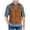 Brown, variant on Men's Suede Leather Vest Vintage Cowboy Style Sleeveless Jacket Slim Fit Wedding Waistcoats