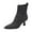 Black, variant on XYD Women Pointed Closed Toe Side Zipper Denim Boots Kitten Low Heels Ankle Booties Dress Casual Party Shoes Size 7 Blue